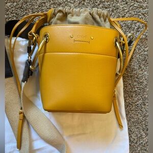 Chloe ROY MINI BUCKET-SMOOTH CALFS. Like new with receipt.